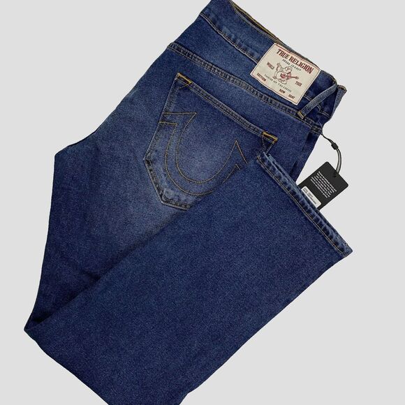 NWT TRUE RELIGION GENO Mens Jeans Relaxed‎ Slim Size W36 L 32 - Picture 1 of 16